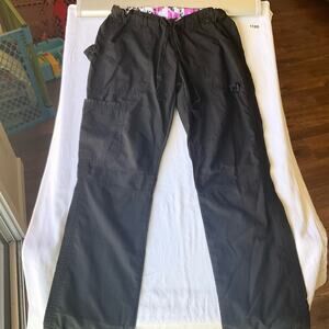 Green Town Women’s Cargo Khaki Pants size XS, Black, 29” Inseam Adjustable Waist